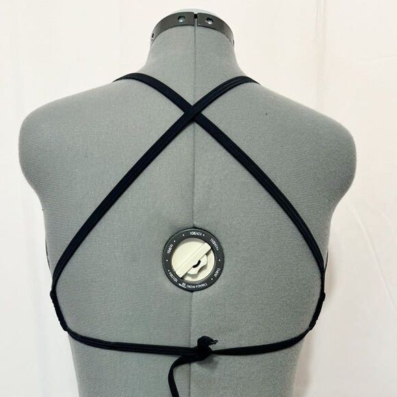 Pink Victoria's Secret NWT  Sz XL Black  Body Wrap Bikini Swim Top - Picture 7 of 10